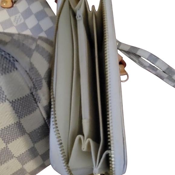 AUTHENTIC LOUIS VUITTON NEVERFULL AZUR BAG 3 Piece Set Cream - Picture 8 of 16